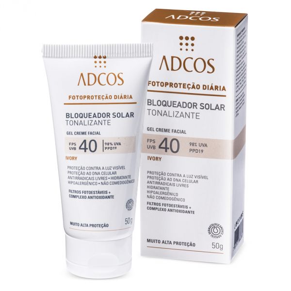 Bloqueador Solar FPS 40 Gel Creme Facial Tonalizante