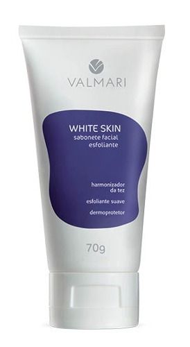 White Skin sabonete facial esfoliante